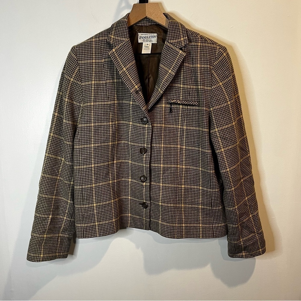 Women’s | Pendleton Plaid Button Down Blazer Jacket | Size 18